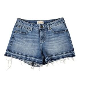 Shyanne‎ Shorts Womens Size 28 Mid Rise Released Hem Blue Denim Bottoms